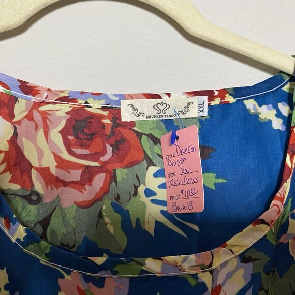 (5/$25 SALE ✅) 2 PC LOT Drunken Tango XXL Short Coverup Pullover Skater Dress - Picture 7 of 9